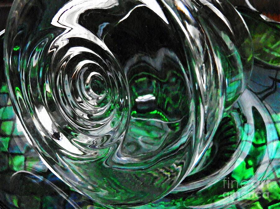 Glass Abstract 417 Photograph by Sarah Loft