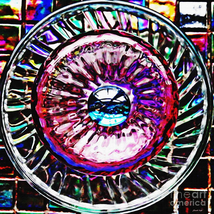 Bowl Photograph - Glass Abstract 516 by Sarah Loft