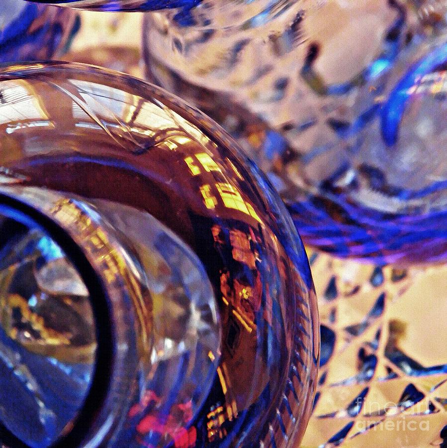 Vase Photograph - Glass Abstract 621 by Sarah Loft