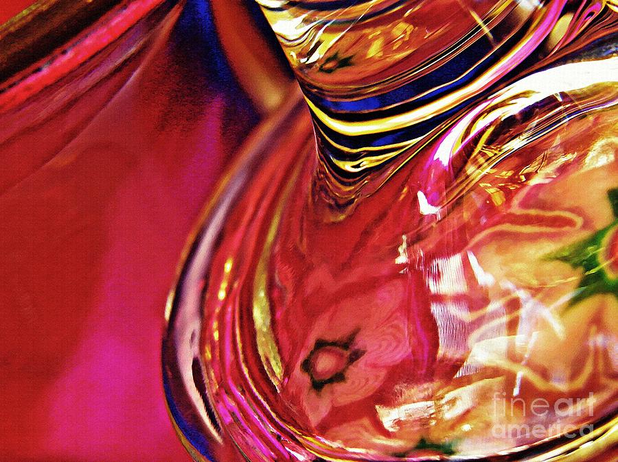 Vase Photograph - Glass Abstract 634 by Sarah Loft