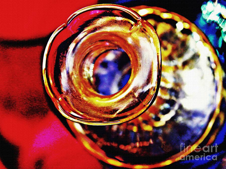 Vase Photograph - Glass Abstract 635 by Sarah Loft