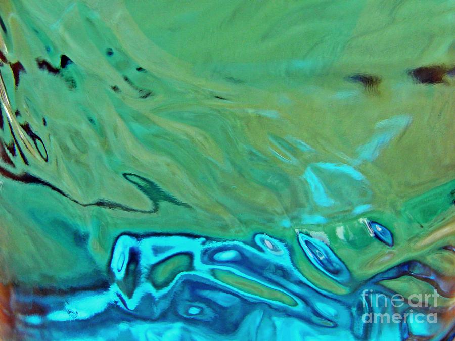Bottle Photograph - Glass Abstract 792 by Sarah Loft
