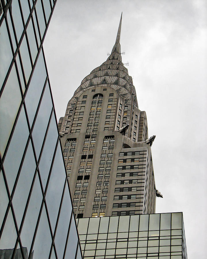 Glass and Gargoyles -- Chrysler Building in New York City, New York Photograph by Darin Volpe