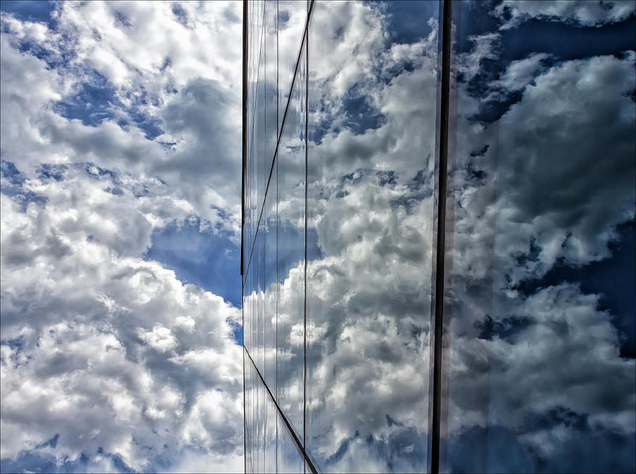 Glass Architecture Clouds Sky  Photograph by Robert Ullmann