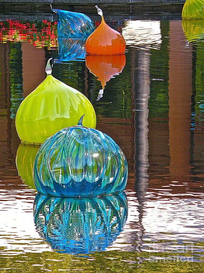 Glass Bloom Reflections At Mobot Photograph by Debbie Fenelon