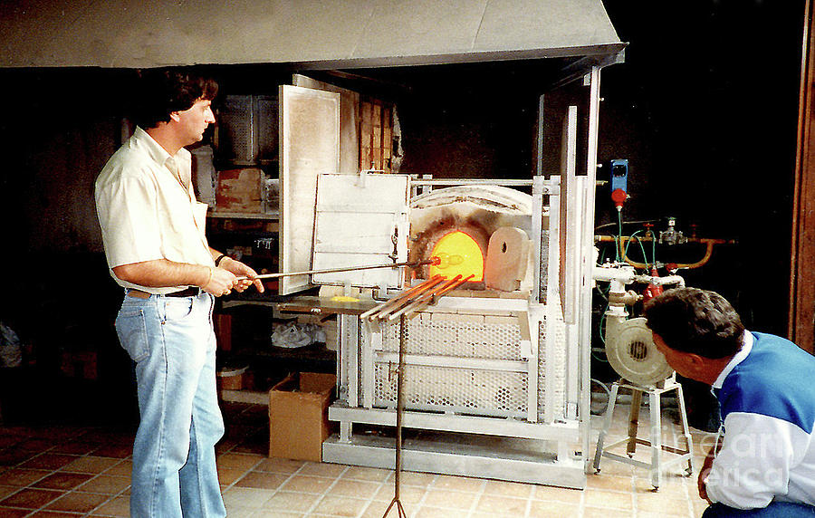 Glass Blowing in Murano Factory in Venice, Italy Photograph by Merton Allen