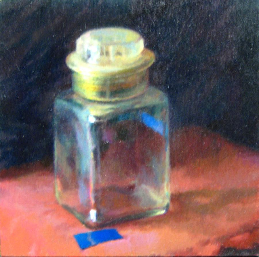 Impressionism Painting - Glass bottle by Snehal Page