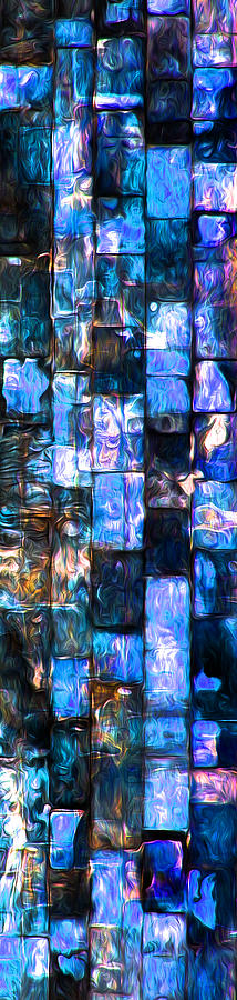 Glass Bricks Blue Photograph by Stephanie Grant