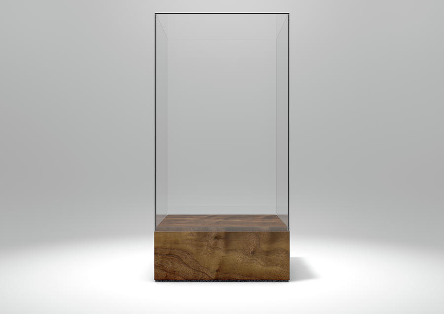 Cube Digital Art - Glass Display Case by Allan Swart
