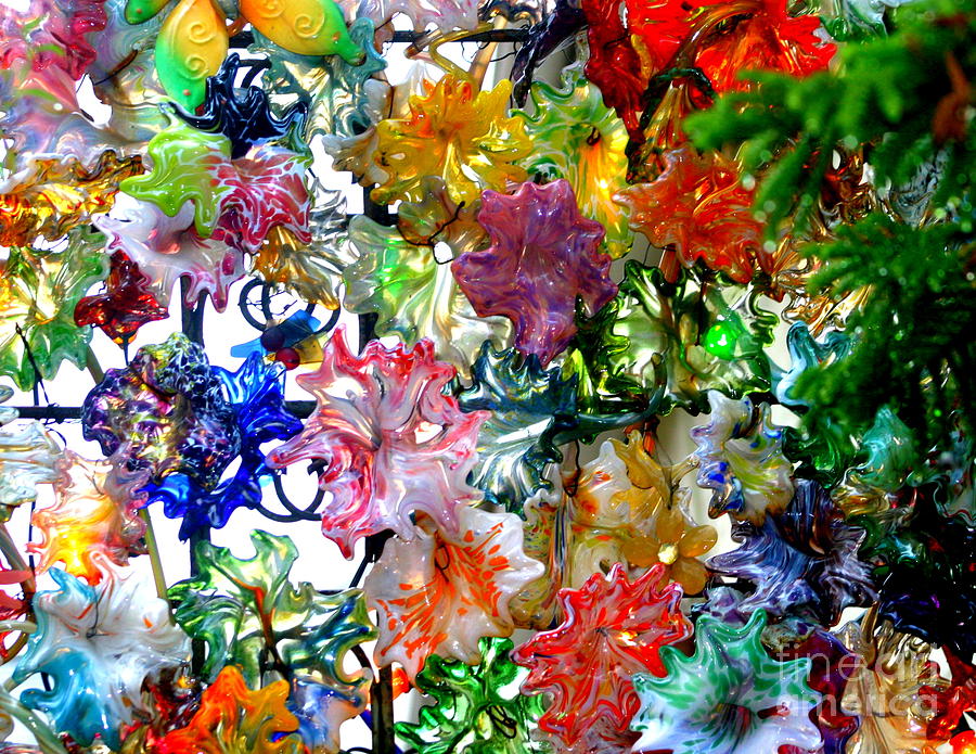 Glass Flower Garden In The French Quarter of New Orleans Louisiana Photograph by Michael Hoard