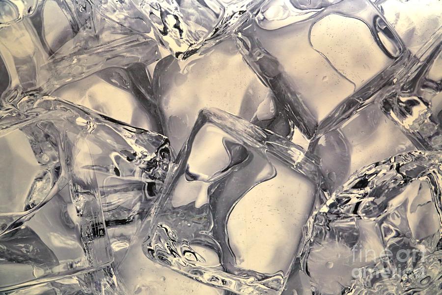 Glass Of Ice Water Photograph