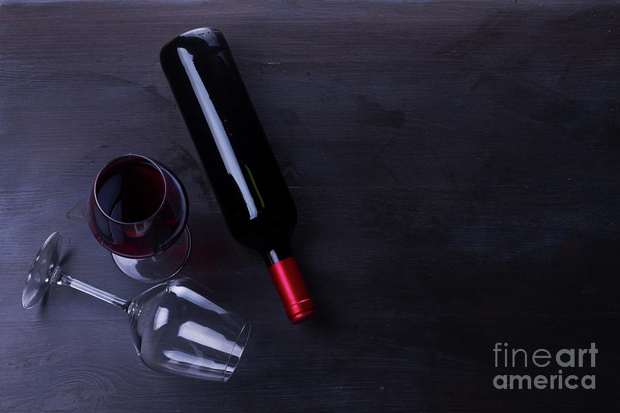 Red Wine Set Photograph by Anastasy Yarmolovich