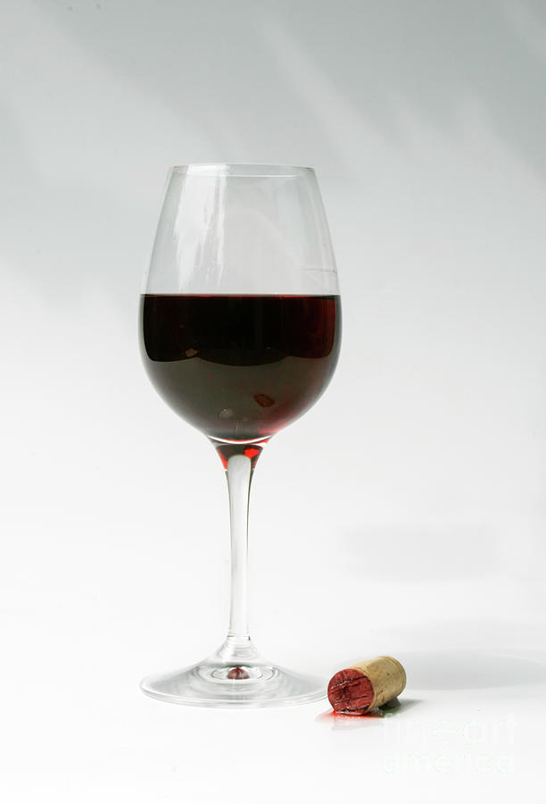 Glass of red wine Photograph by Patricia Hofmeester