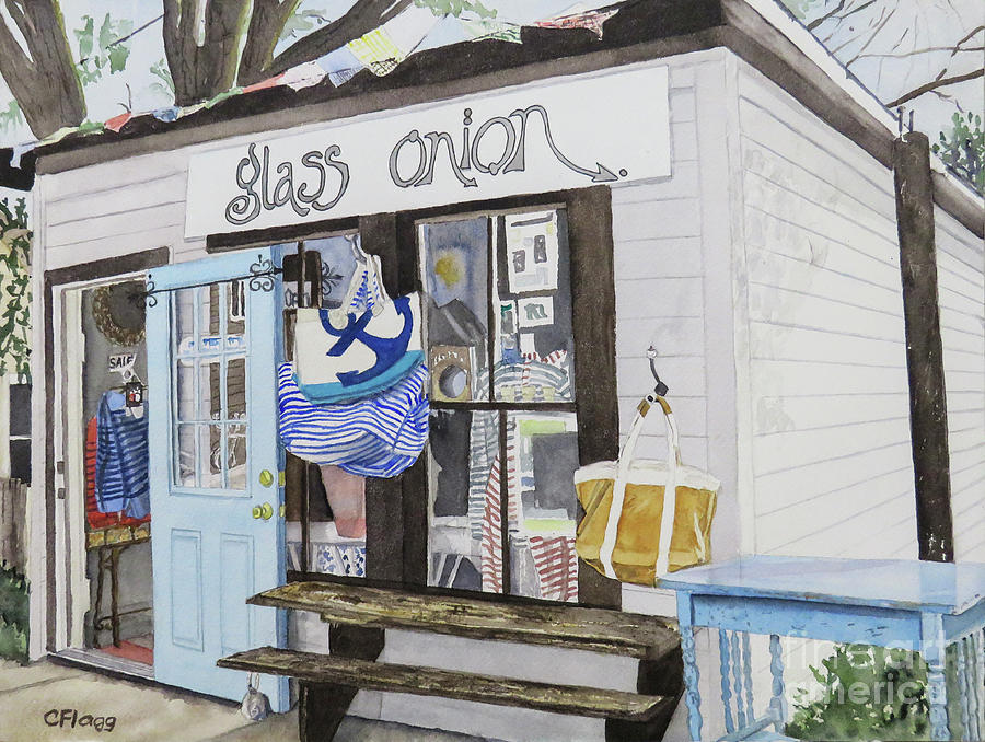 Glass Onion Block Island RI Painting by Carol Flagg