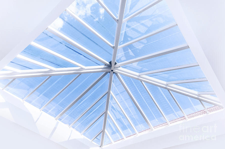 Glass roof design Photograph by Anna Om