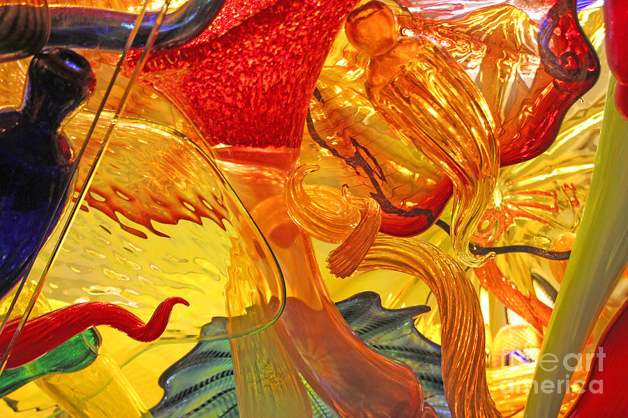 Glass Sculpture a-la Monet 5 Photograph by David Frederick