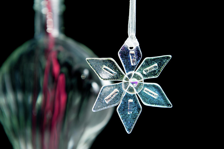 Glass Star Decoration Photograph by Helen Jackson