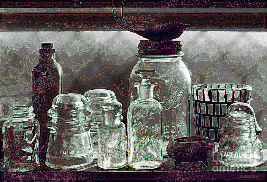 glass still life - Glass Ware III Photograph by Sharon Hudson