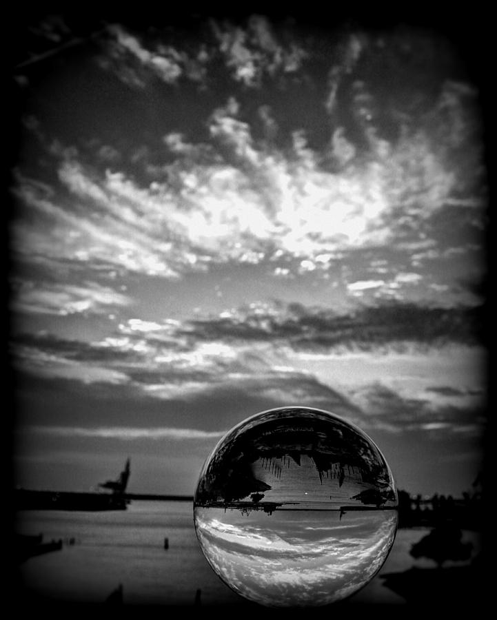 Glass Sunset BW Photograph by Shannon Louder