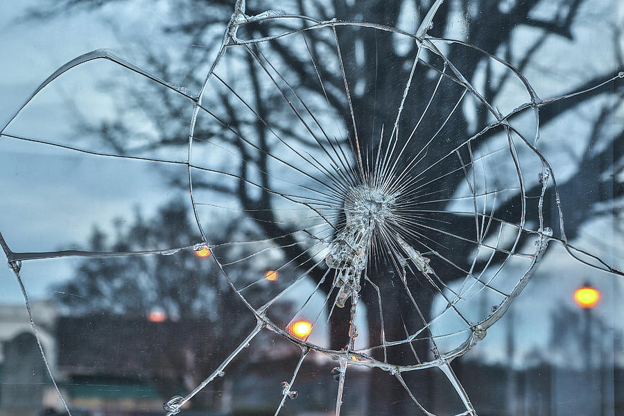 Glass Web Photograph by Jimmy McDonald