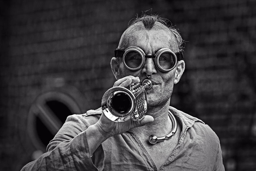 Glasses and trumpet Photograph by Roberto Pagani