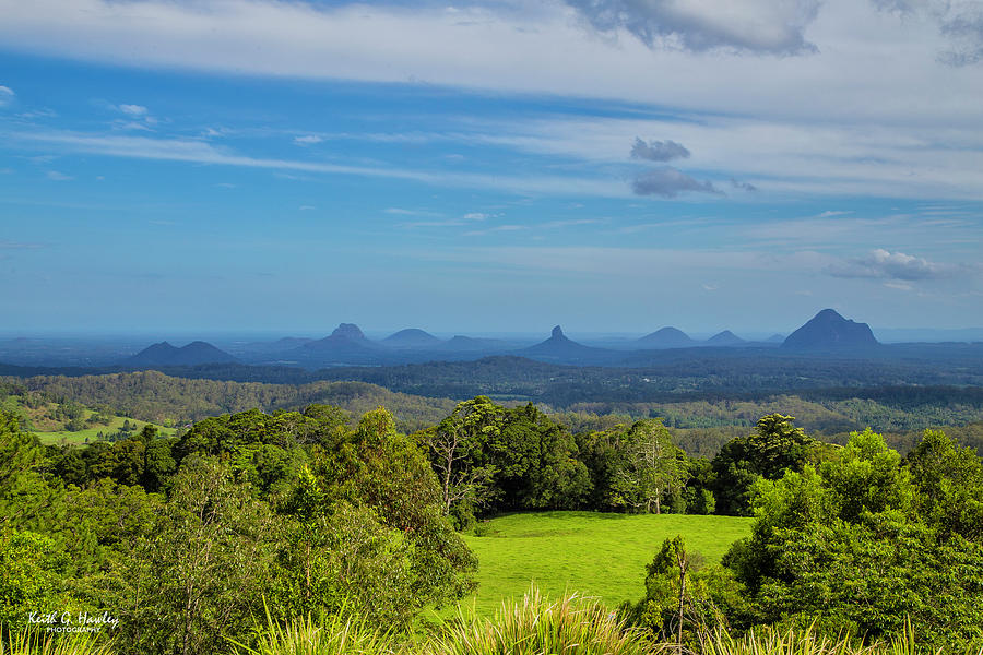 Glasshouse Mountains Photograph by Keith Hawley