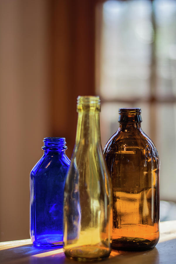Bottles Photograph - Glassware #3 by Lea Rhea Photography Bottles Photograph - Glassware #3 by Lea Rhea Photography