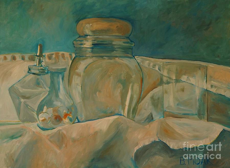 Glassware Painting by Barbara Moak