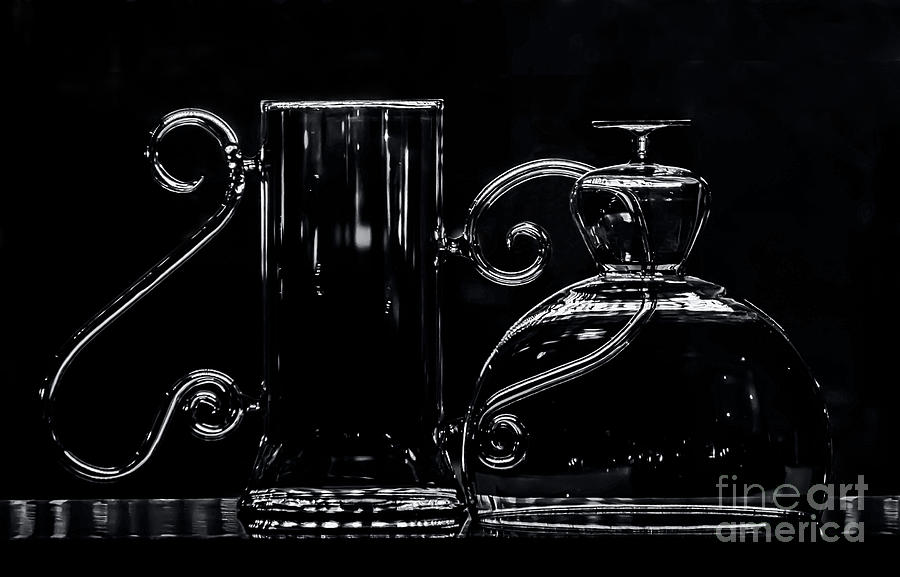 Glassware Chiaroscuro Photograph by James Aiken