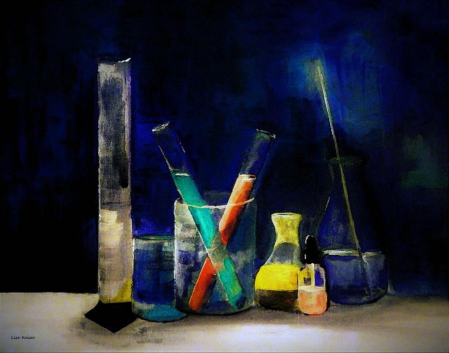 Glassware Of Science Painting