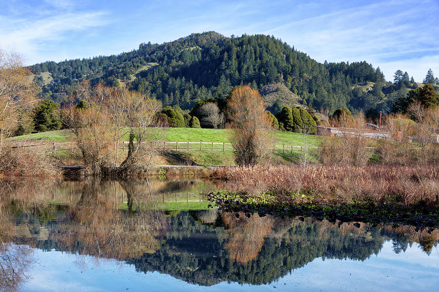 Glassy Mountain Reflections Photograph