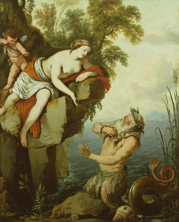 Glaucus and Scylla Painting by Laurent de La Hyre