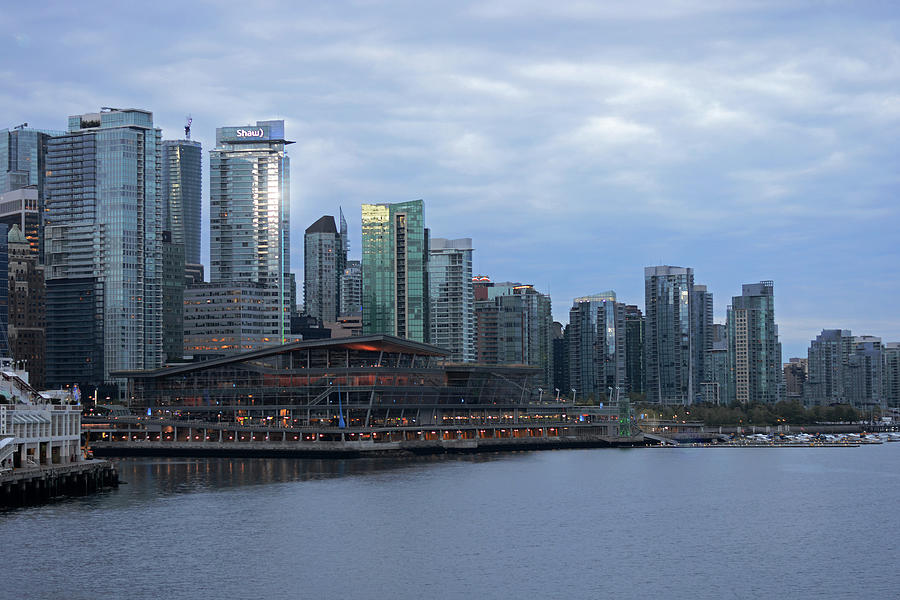 Gleaming Cityscape. Vancouver at Dawn  Photograph by Connie Fox