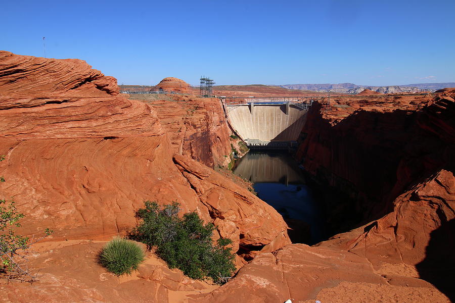 Glen Canyon Dam And Colorado River Photograph by Christiane Schulze Art And Photography
