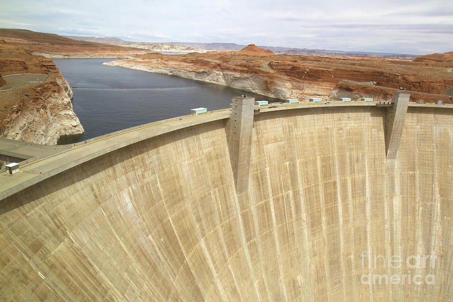 Glen Canyon Hydroelectric Dam forming Lake Powell Photograph by Karen ...