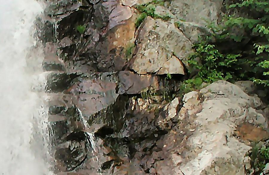 Waterfall Photograph - Glen Falls Abstract by Dave Martsolf Waterfall Photograph - Glen Falls Abstract by Dave Martsolf