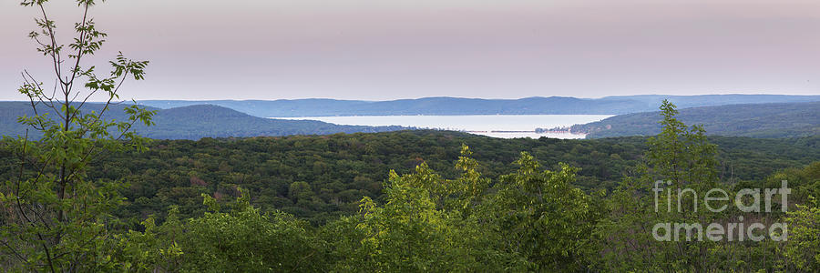 Glen Lake Photograph - Glen Lake Panorama from the Dunes by Twenty Two North Photography