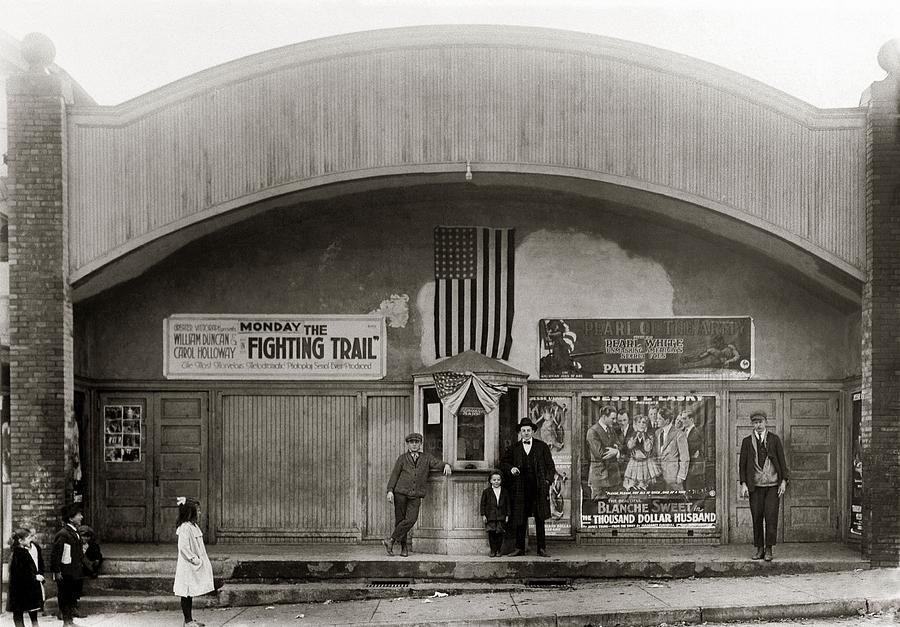 Glen Lyon PA. Family Theatre Early 1900s Photograph by Arthur Miller