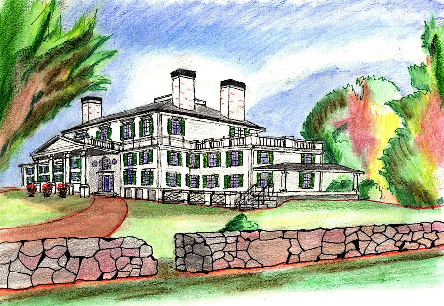 Glen Magna Farms Danvers Drawing by Paul Meinerth