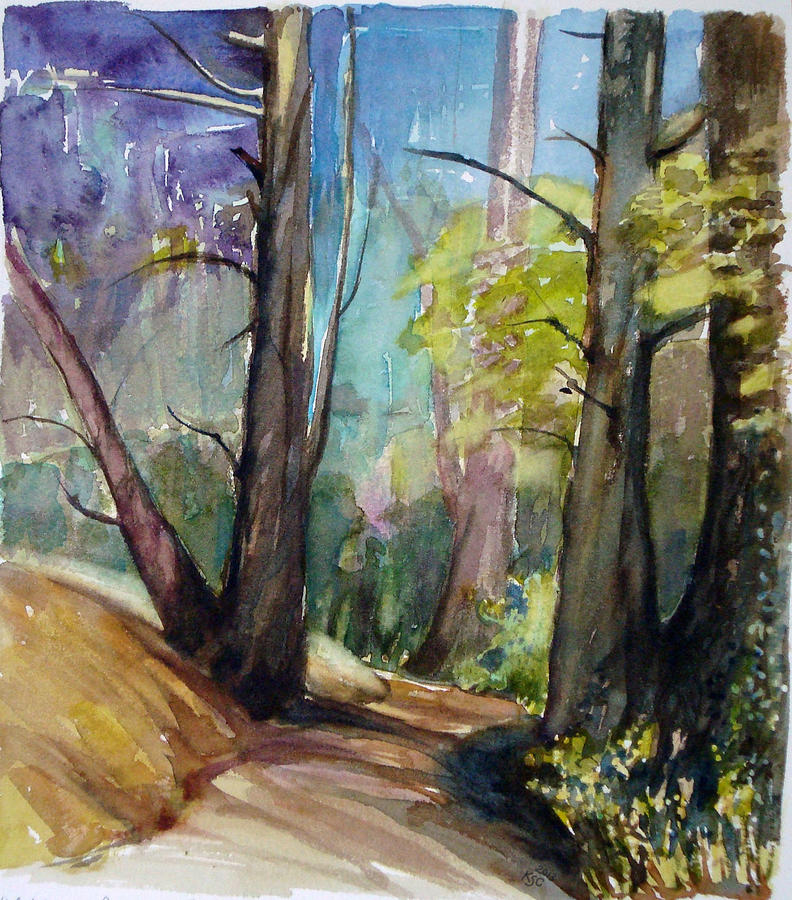 Glen Park Path Painting by Karen Coggeshall