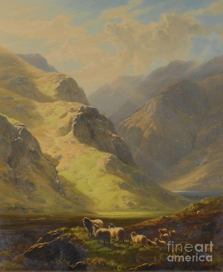 William Davies Painting - Glen Strae, Argyleshire by Celestial Images