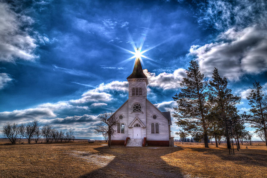 Glen Ullin Church 3 Photograph by Chad Rowe Glen Ullin Church 3 Photograph by Chad Rowe