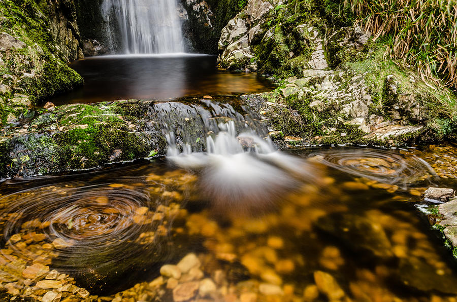 Glenevin waterfall clonmany Photograph by Martina Fagan