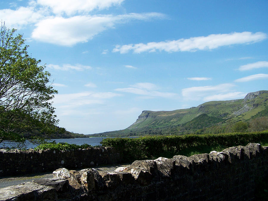 Landscape Photograph - Glencar Lake with View of Benbulben Ireland by Teresa Mucha