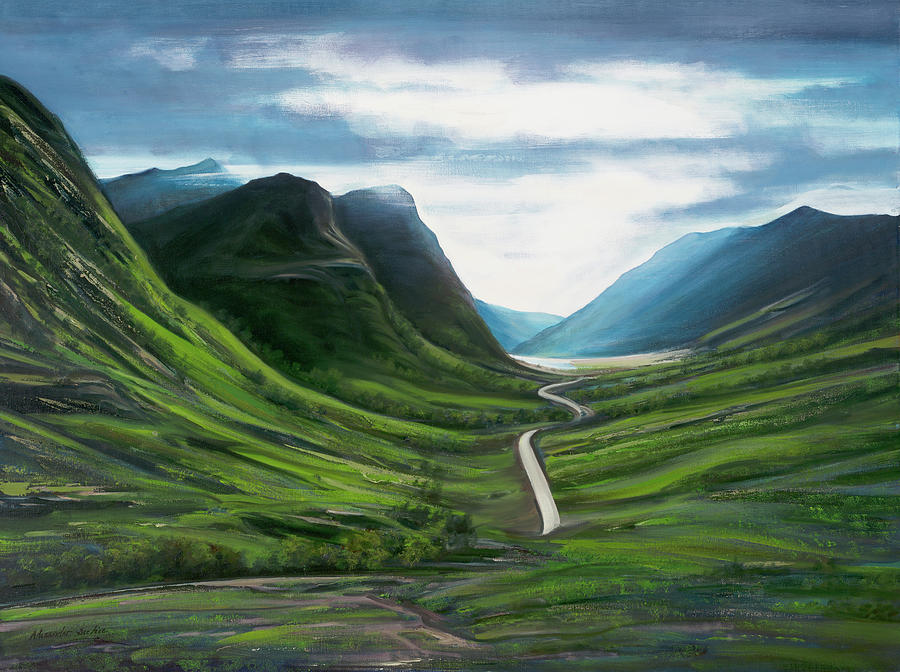 Glencoe, Scotland. Painting By Alexander Taylor Dickie - Fine Art America