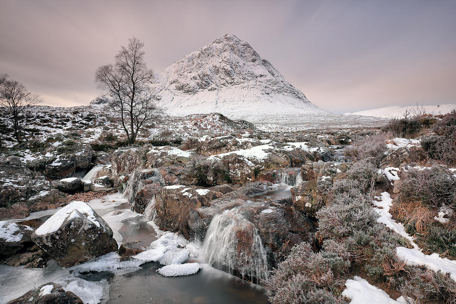 Glencoe Winter Morning Photograph by Grant Glendinning