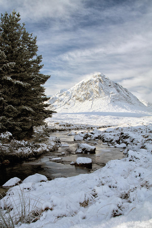 Winter Photograph - Glencoe Winter View by Grant Glendinning