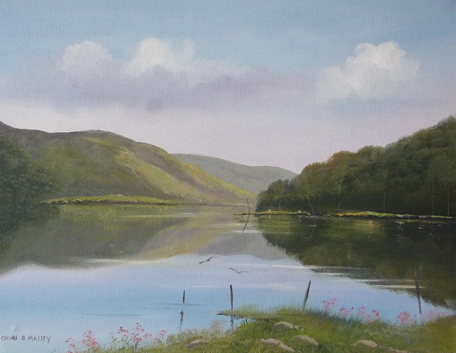 Glendalough Co Wicklow Painting by Cathal O malley