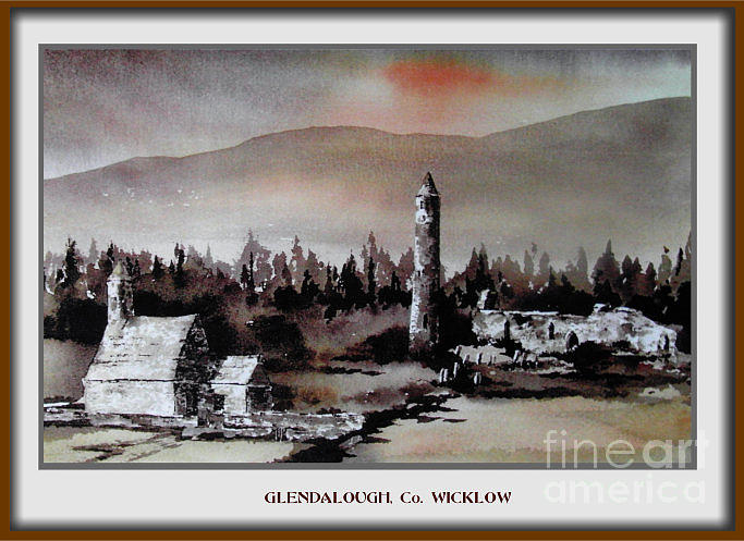 Glendalough, Co. Wicklow Painting by Val Byrne