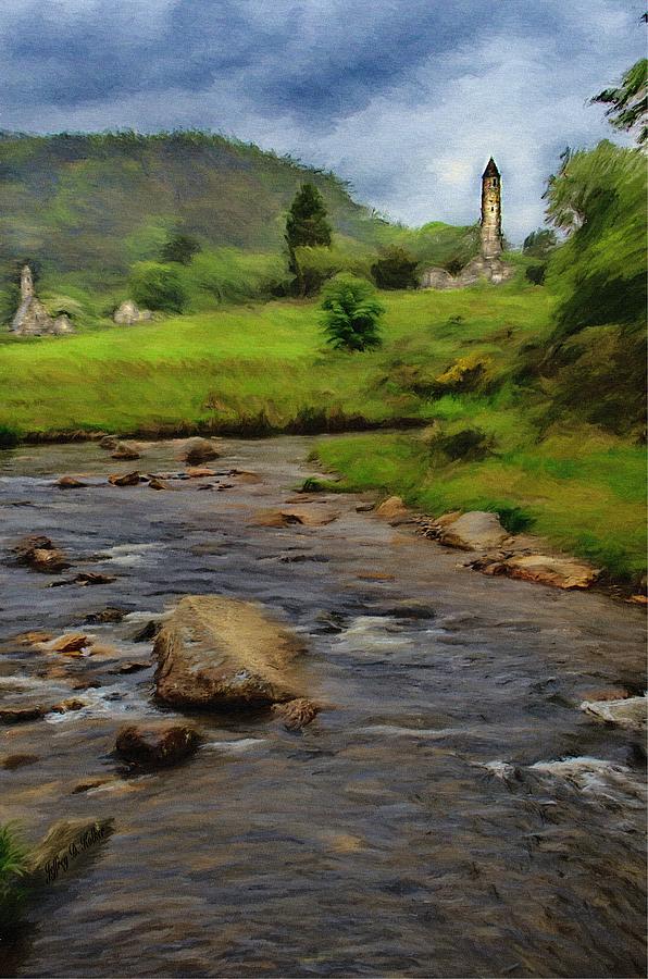 Mountain Painting - Glendalough in the Distance by Jeffrey Kolker